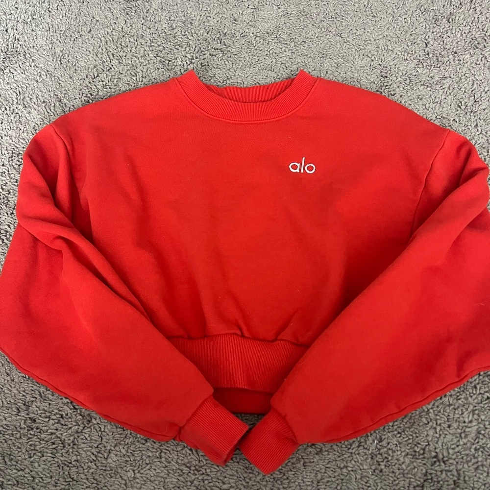 ALO Yoga Red Sweater